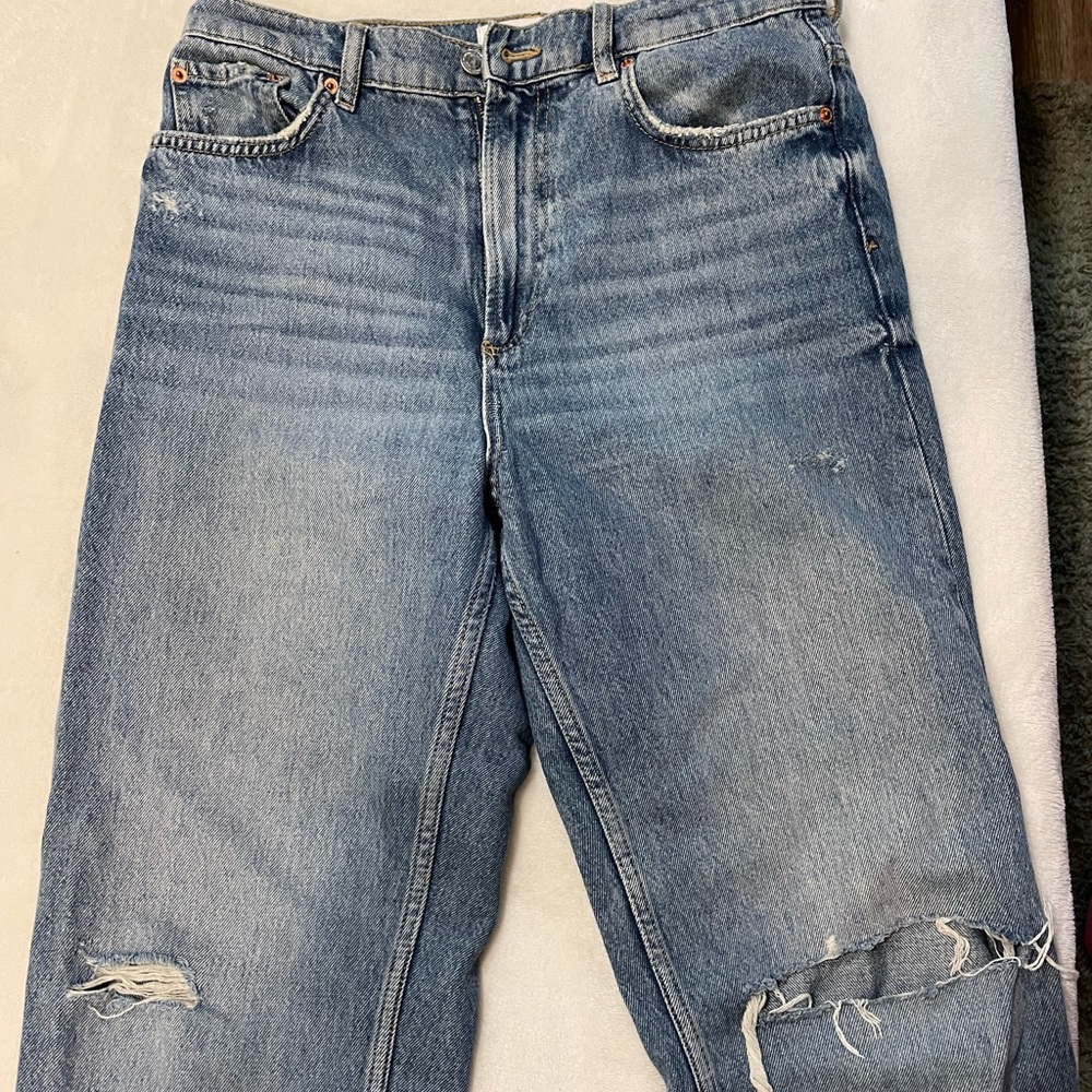 zara relaxed premium mom jeans